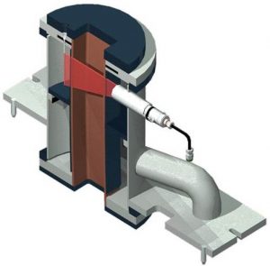 Misura di Livello per lingottiera 3d