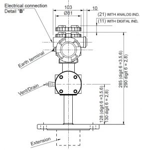 Trasmettitori di Livello con attacco flangiato Long Design