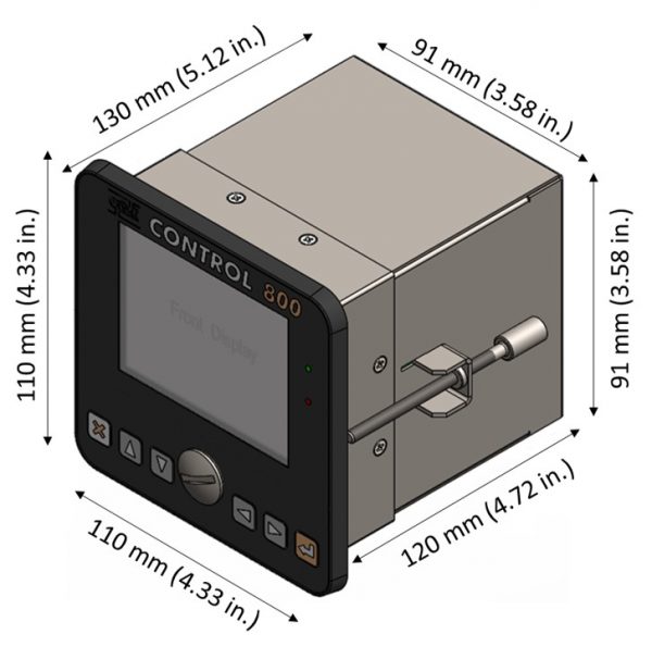 C800 Convertitore Elettrochimico Dimensioni